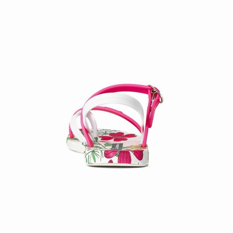 White / Pink Ipanema Suzi Print II Kids' Sandals | QP8026179