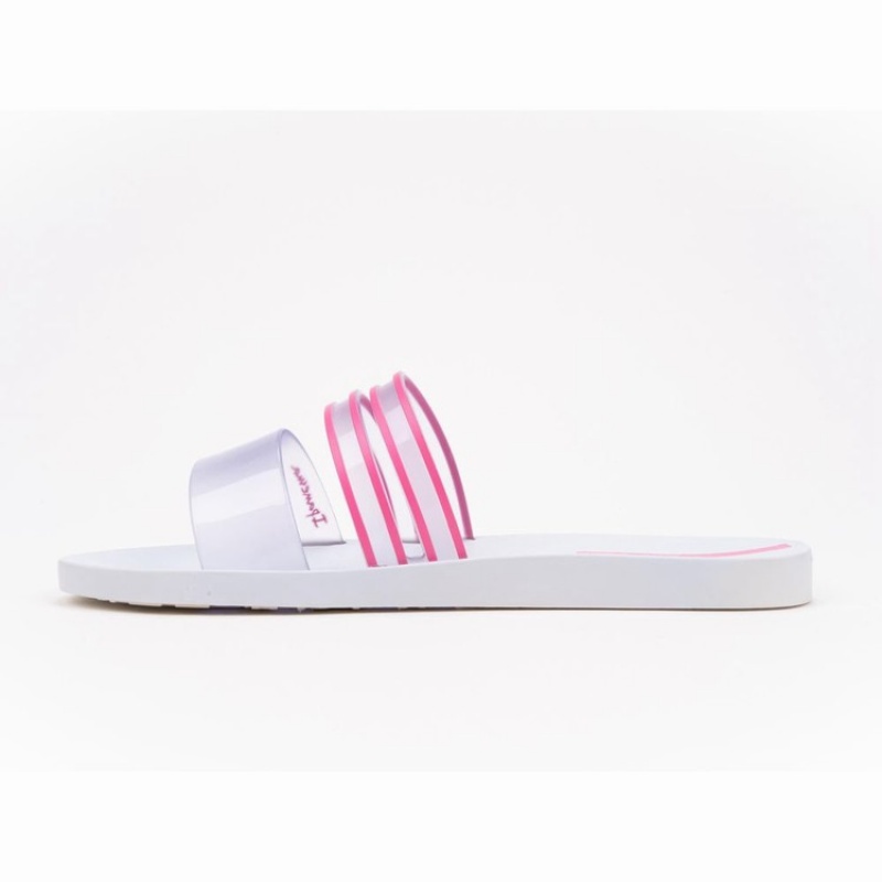 White / Pink Ipanema Ziggy Women's Sandals | MD7806592