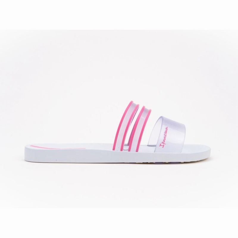 White / Pink Ipanema Ziggy Women's Sandals | MD7806592