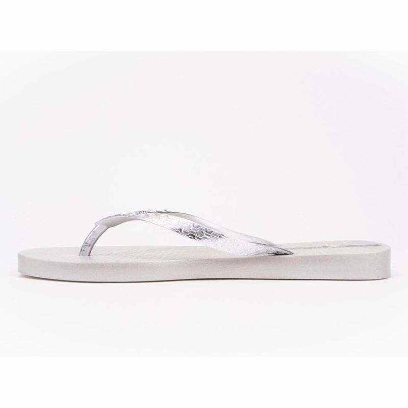 White / Silver Ipanema Glam Women\'s Flip Flops | ST2186750