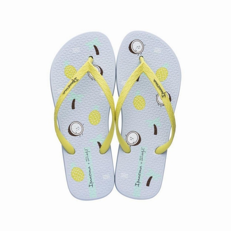 White / Yellow Ipanema Mr. Wonderful II Women's Flip Flops | TG1308792