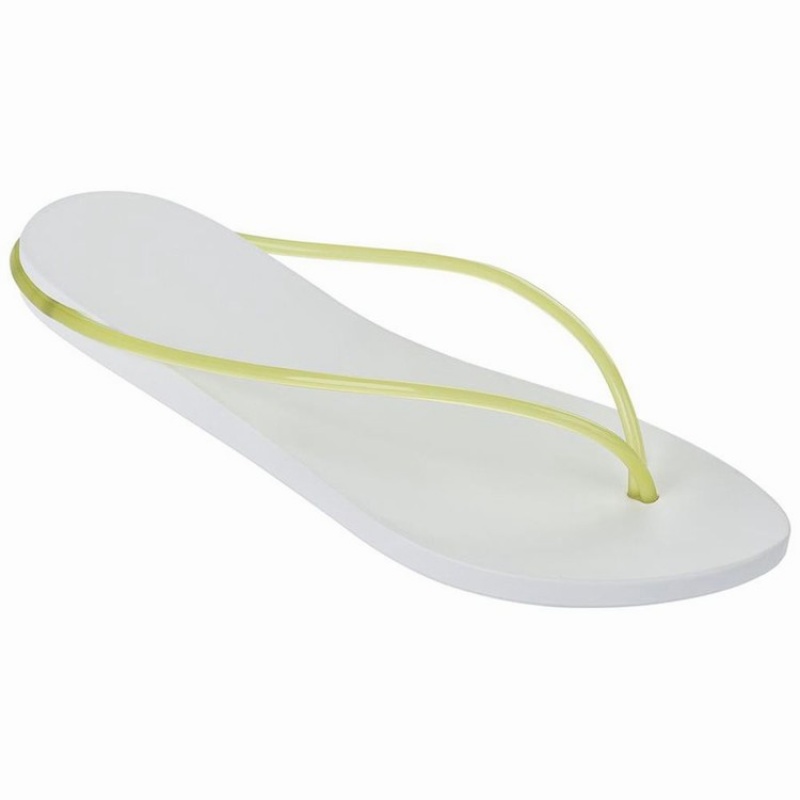 White / Yellow Ipanema Philippe Starck Thing M Women\'s Flip Flops | OL3079428